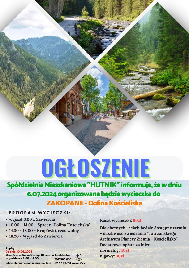 Wycieczka do Zakopane - Dolina Kościeliska